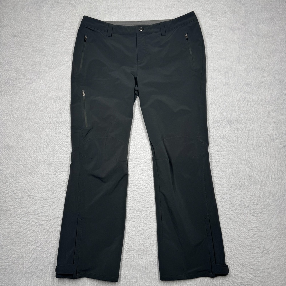 REI Casual Hiking Camping Stretch Pants Zip Pockets Gray Women's 14 P (36x27)